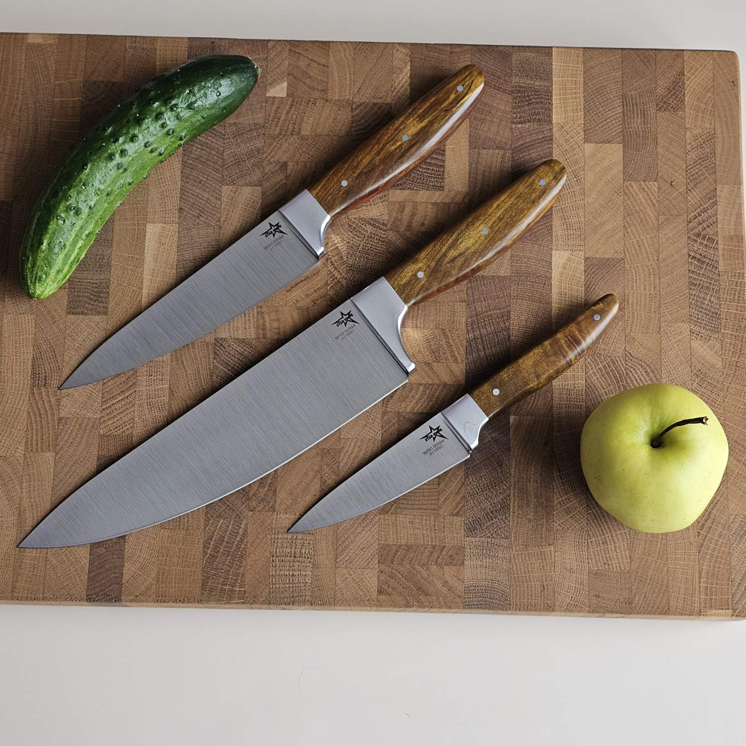 комплект кухонных ножей сз стали N690 Böhler