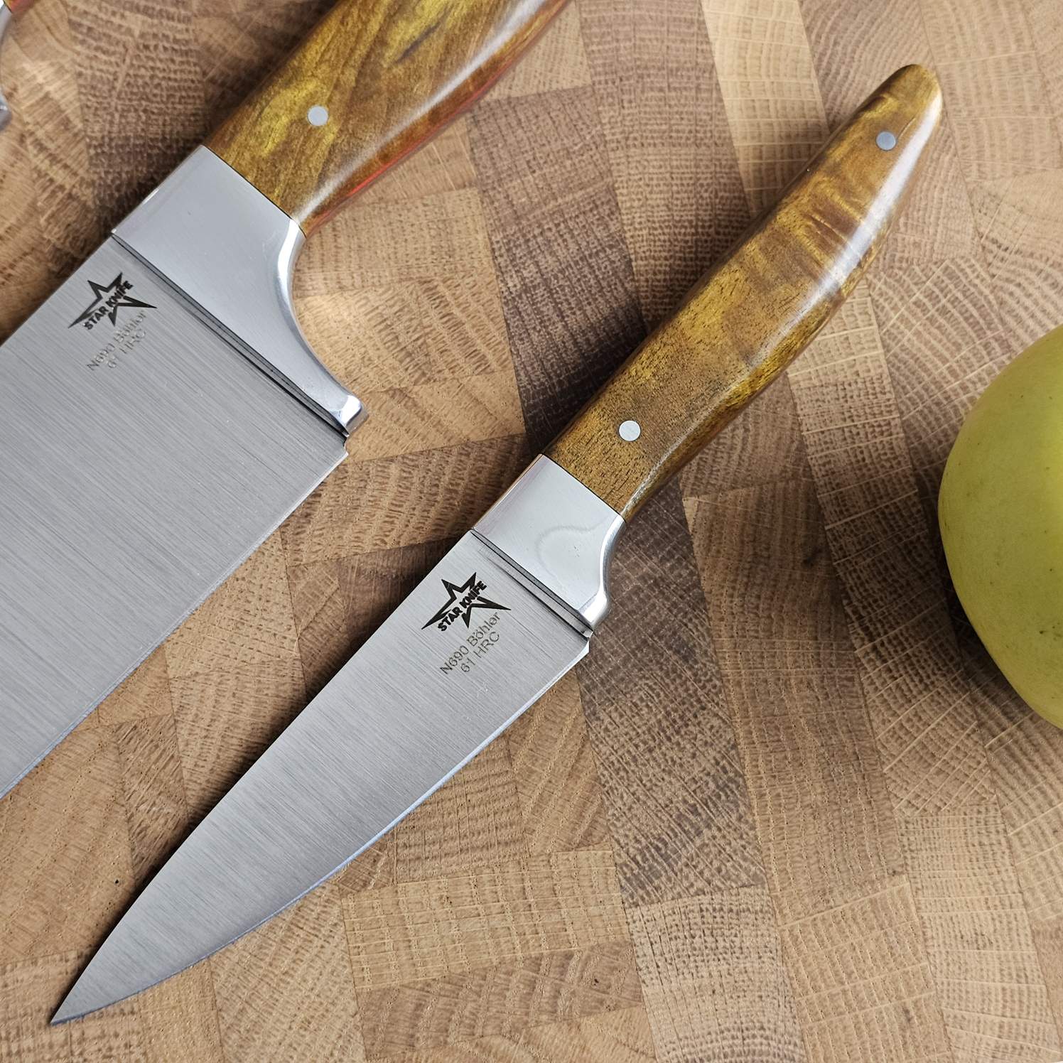 Поварская тройка из стали N690 Böhler - 036 — изображение 5